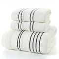 3-Piece Grey Cotton Towel Set – 100% Cotton