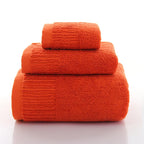 Premium 100% Cotton Thickened Bath Towel Set – 3-Piece Luxury Collection