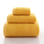 Premium 100% Cotton Thickened Bath Towel Set – 3-Piece Luxury Collection