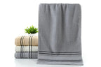 3-Piece Grey Cotton Towel Set – 100% Cotton