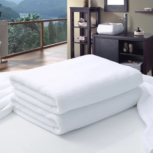Classic Hotel Collection White Cotton Bath & Spa Towel – 100% Cotton