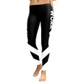 Striped Women Leggings – High Waist Black and White Patchwork Fitness Pants