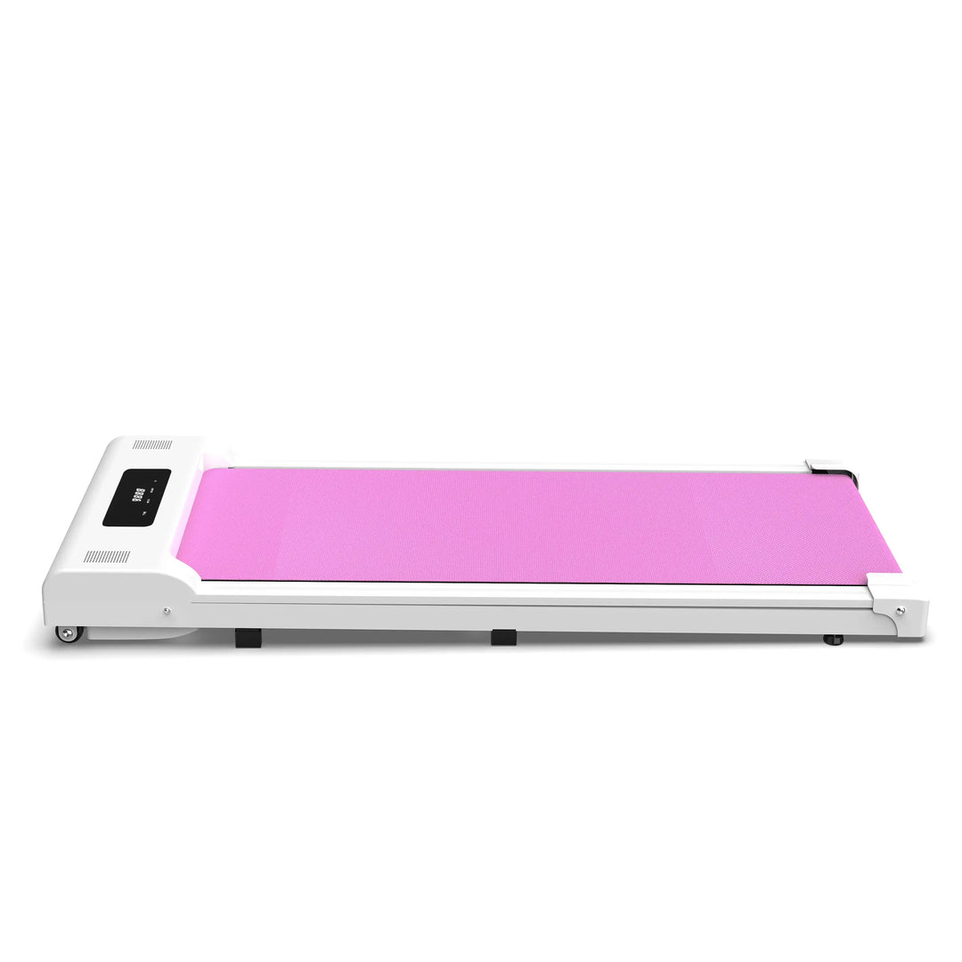 Portable Pink Walking Mat Treadmill with Remote & LED Display (265 lbs Capacity)