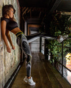 Printed Yoga Pants for Fitness and Dance High-Elastic Ankle-Length Leggings