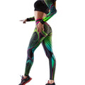 Printed Yoga Pants for Fitness and Dance High-Elastic Ankle-Length Leggings