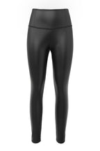 Black Faux Leather High Waist Leggings – Slim Fit Chic Trousers