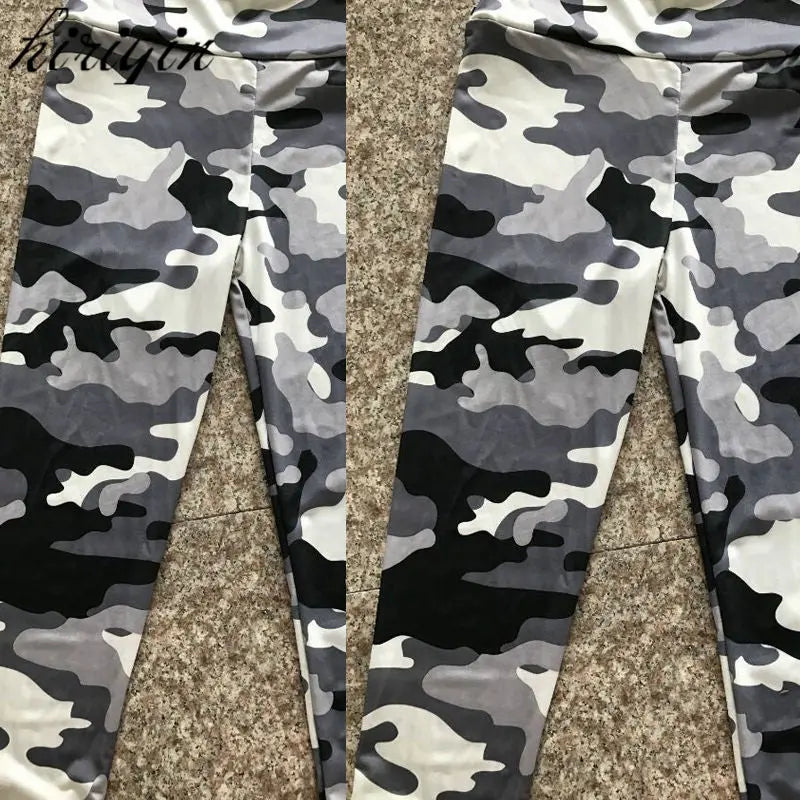 Camouflage Print Tight Slim sport leggings