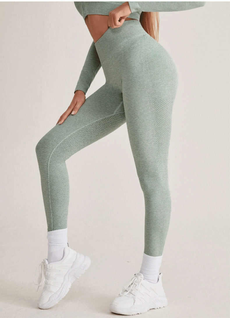 Winter Yoga Zipper Tight-Fitting Long Sleeve High Waist Sports Fitness Suit